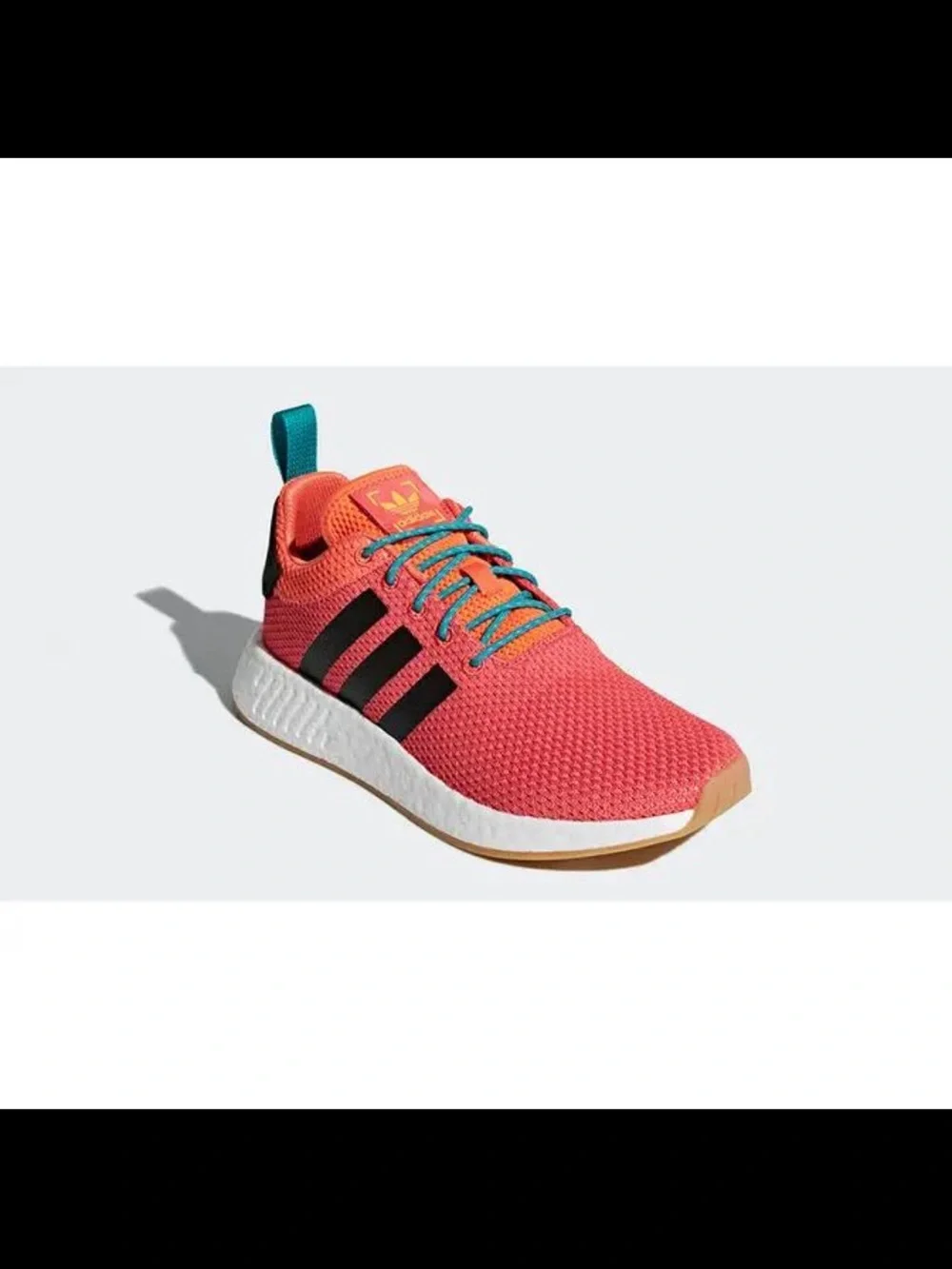 Adidas NMD R1 Coral Orange Boost Sneakers | Men’s 10.5 | Gum Sole | Athletic Run